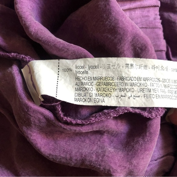 Zara Soft Pullon Pocket Shorts in Purple Size Large - Picture 3 of 7